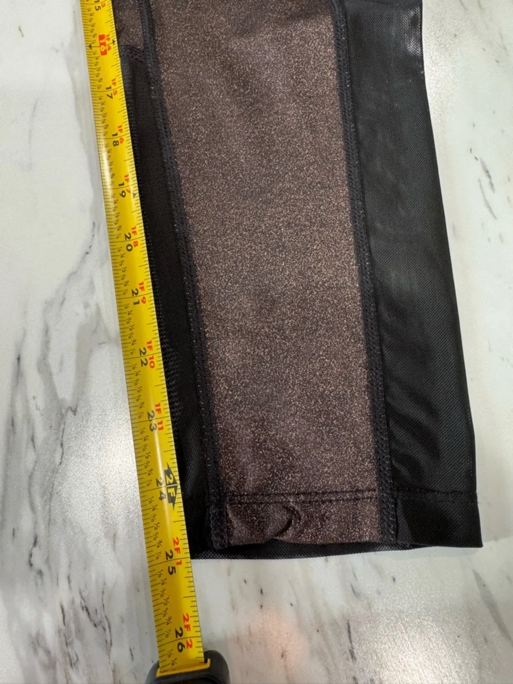 Xersion Performance Legging Mid-rise-fitted Jet Black Glitter Medium-Women's-NWT